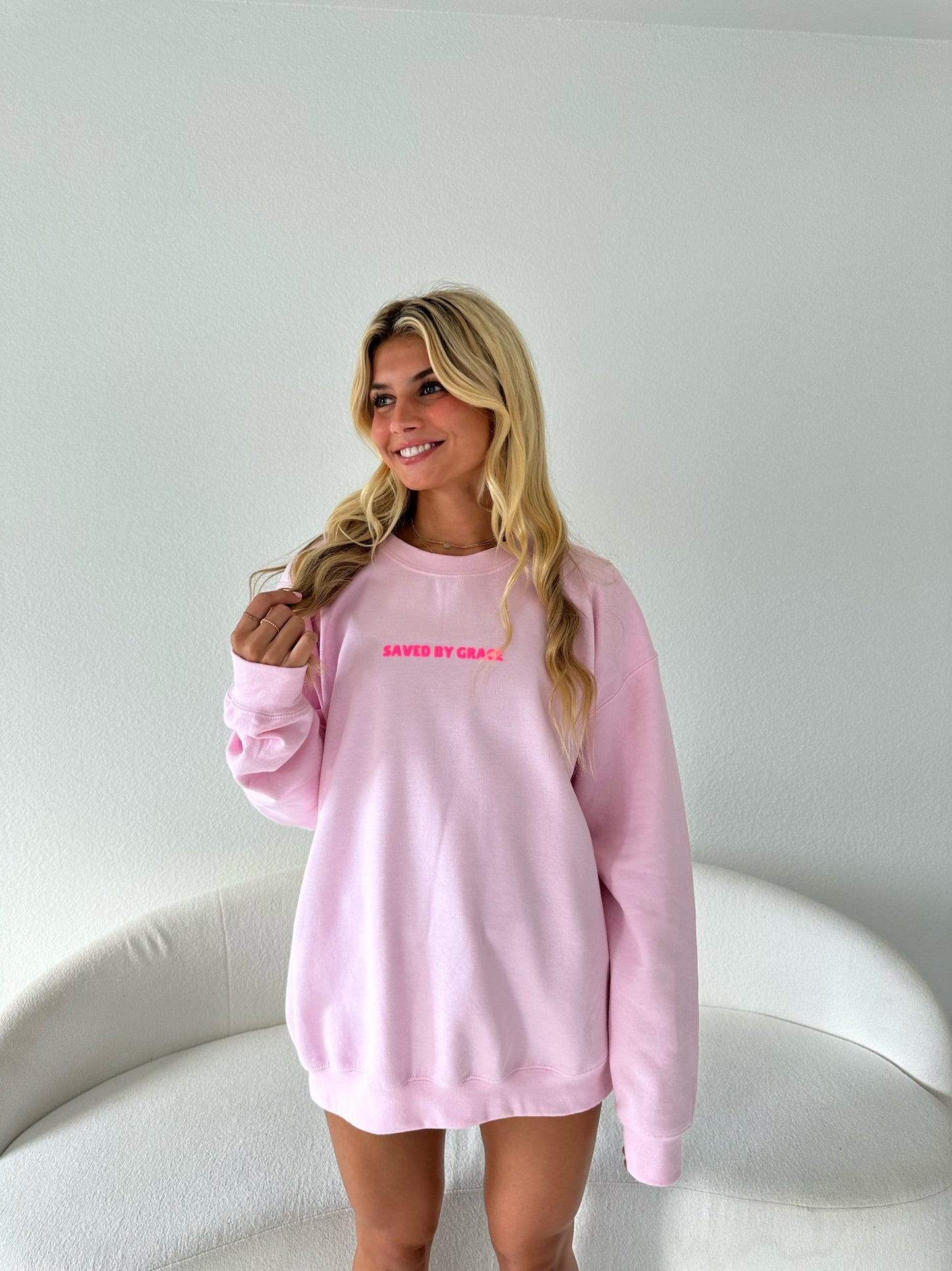 SAVED BY GRACE Crewneck