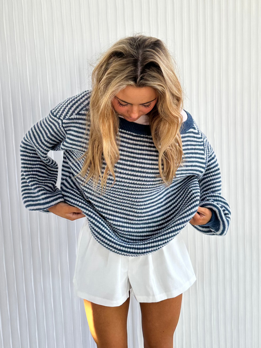 Striped Knit Sweater