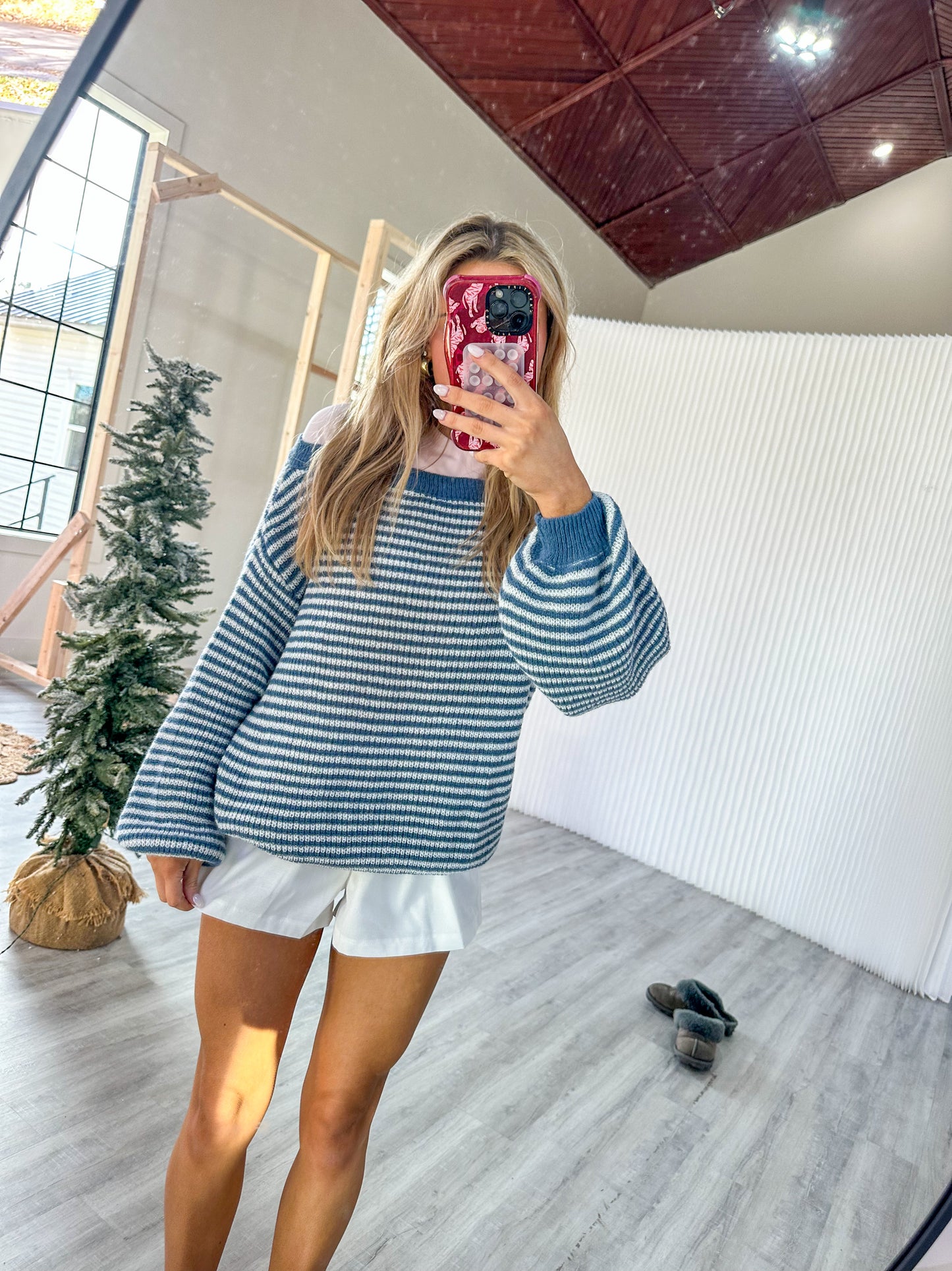 Striped Knit Sweater