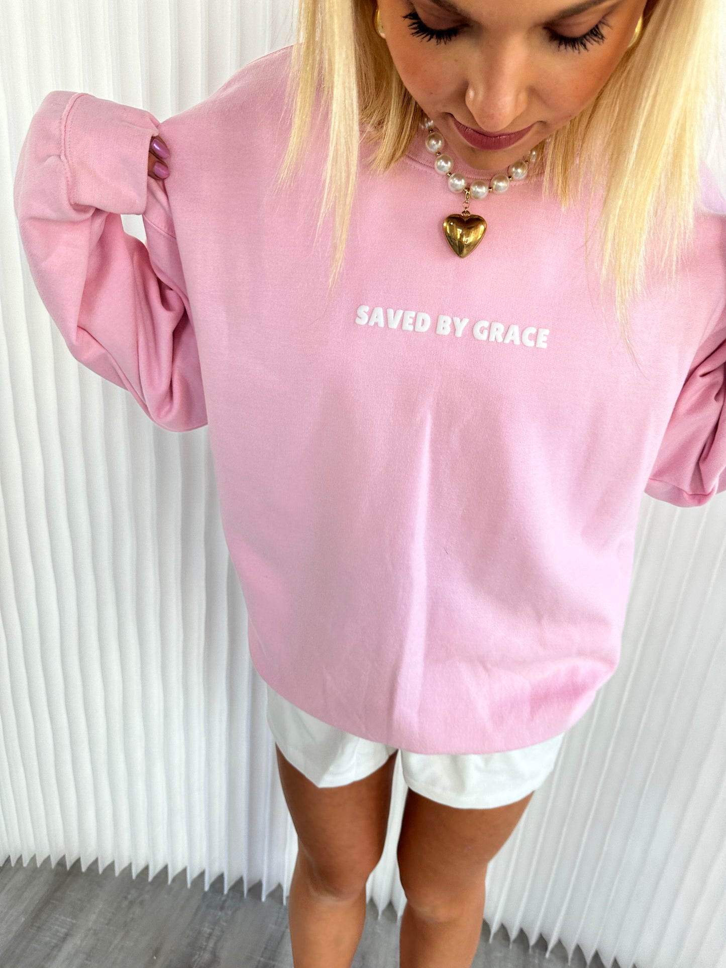 SAVED BY GRACE Crewneck